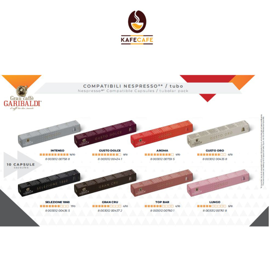 Picture of 140 NESPRESSO GARIBALDI COFFEE COLLECTION + Free cleaner